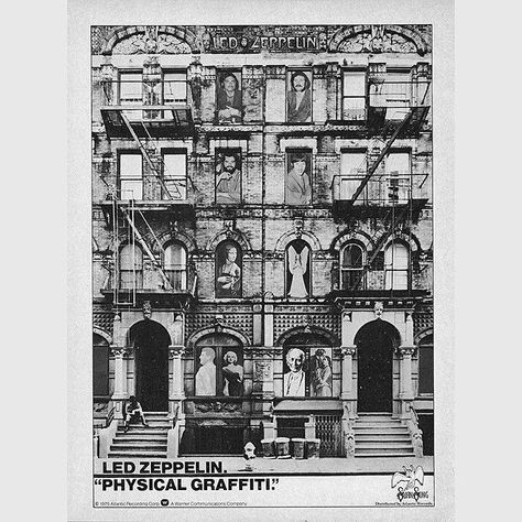 Led Zeppelin on Instagram: "Promotional ad for Physical Graffiti. www.ledzeppelin.com #ledzep" Led Zeppelin Physical Graffiti, Physical Graffiti, Graffiti Poster, Led Zep, Led Zeppelin, Zeppelin, Poster Board, 50 Years, Notre Dame