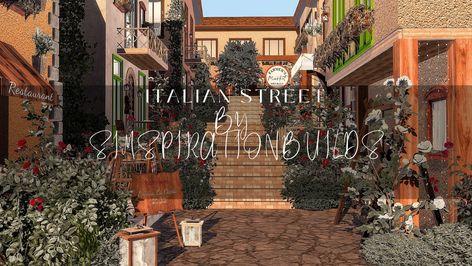 Sims 4 Italian, Italian Apartment, The Sims 4 Lots, Sims 4 Patreon, Cc Mods, Italian Street, Sims 4 Game Mods, Italian House, Casas The Sims 4