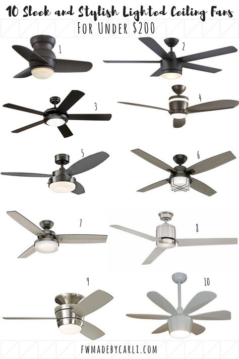 Sleek and stylish ceiling fans Ceiling Fans Living Room, Living Room Ceiling Fans, Ceiling Fan Ideas, Farmhouse Style Ceiling Fan, Living Room Fan, Living Room Fans, Fan Ideas, Ceiling Fan Light Fixtures, Bedroom Fan