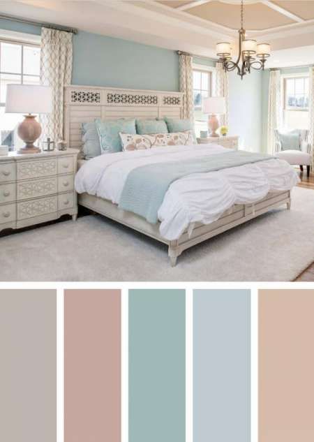 9+ Romantic Bedroom Pastel Color Scheme Ideas Gallery -  -  #bedroompastelcolorsideas Check more at https://color-combination.com/9-romantic-bedroom-pastel-color-scheme-ideas-gallery/ Beautiful Bedroom Colors, Best Bedroom Colors, Bedroom Color Combination, Bedroom Colour Palette, Aesthetic Boho, Room Color Schemes, Bedroom Color Schemes, Bedroom Paint Colors, Couple Bedroom