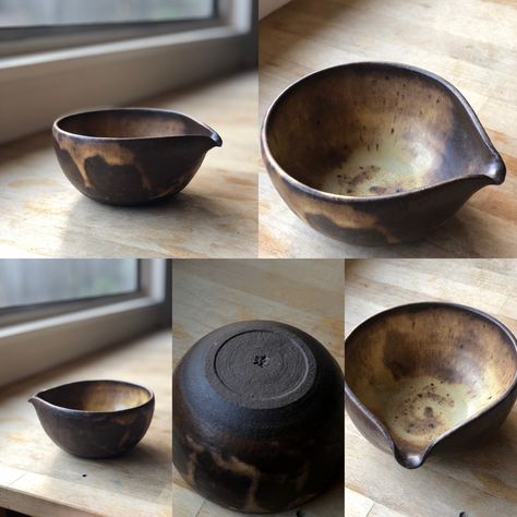 Reduction Fired Pottery, Glazing Black Clay, Pottery Black Clay, Brown Clay Glaze Ideas, Dark Clay Pottery, Black Clay Pottery, Clay Glaze, Glaze Ideas, Pottery Glaze