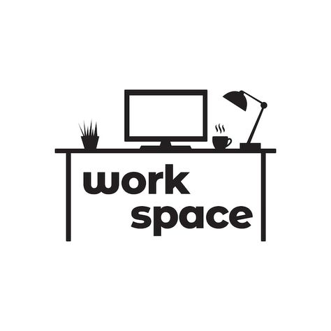 Graphic Design Workspace, Smart Table, Minimalist Table, Computer Shop, Sign Illustration, Minimalist Tables, Workspace Design, Symbol Design, Work Desk