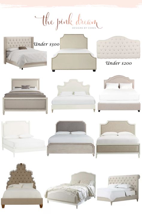 Beds and Upholstered Headboards Roundup. queen headboard, king size headboard, bed headboards, queen bed frame with headboard, queen size headboard, decorating a bed, pretty beds, tufted headboard bedroom, upholstered bed, upholstered headboards, bedroom, bed headboards, king upholstered bed, king size bed master bedrooms, upholstered headboard ideas Queen Size Beds Ideas, King Size Bed Designs Head Boards, Master Bed Upholstered Headboard, High Back Headboard Beds, Headboard Less Bed Ideas, Bed Ideas With Headboard, Bed Frames Ideas Headboards, Big Bed Headboard, Tufted Upholstered Bed Frame