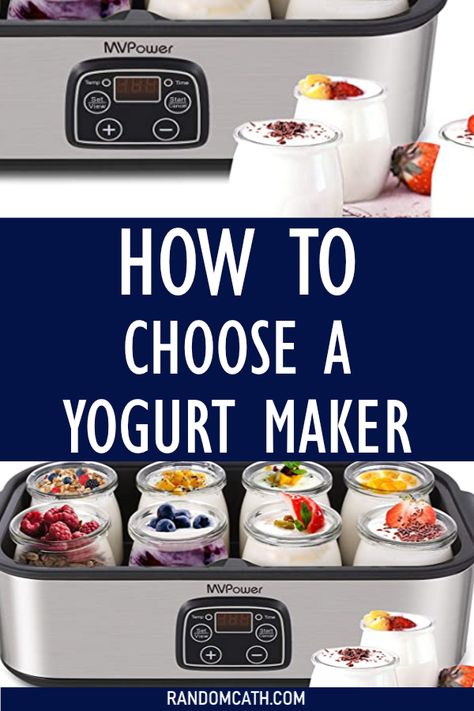 Best yogurt makers to make homemade yogurt. Choose a yogurt maker that makes sense for your lifestyle and that suits your needs, a guide on how to choose your yogurt maker. Yogurt Maker Machine, Yogurt Maker Recipes, Fresh Cheese Recipe, Best Greek Yogurt, Yogurt Making, Homemade Yogurt Recipes, Dairy Snacks, Make Your Own Yogurt, Homemade Greek Yogurt