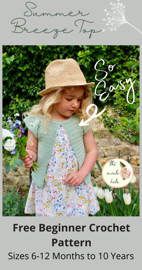 Crochet Toddler Clothes Free Pattern, Summer Crochet Sweater Patterns Free, Girls Crochet Tops Free Patterns, Crochet Patterns Cotton Yarn, Crochet For Toddlers, Kids Crochet Top, Toddler Girl Crochet Patterns, Toddler Sweater Crochet Pattern Free Girl, Toddler Dress Crochet Pattern Free