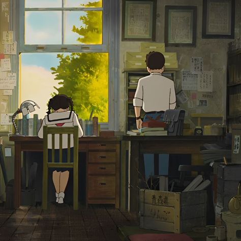 From Up On Poppy Hill, Poppy Hill, Up On Poppy Hill, Personajes Studio Ghibli, Chihiro Y Haku, Studio Ghibli Background, Ghibli Artwork, Studio Ghibli Movies, Studio Ghibli Art