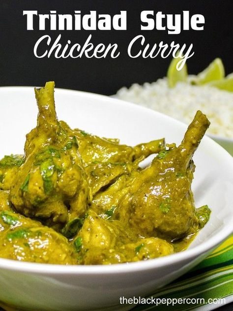 Trinidad-Style Curry Chicken via @blackpeppercorn Trinidad Curry Chicken, Trinidad Curry, Trini Recipes, Trinidad Food, Curry Chicken Recipe, Trinidadian Recipes, Trinidad Recipes, Carribean Food, Trini Food