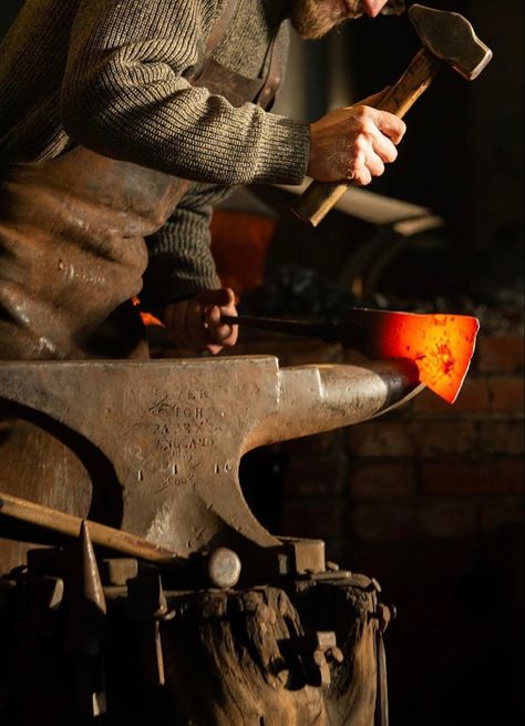 Blacksmithing Aesthetic, Bladesmith Aesthetic, Blacksmith Painting, Steampunk Blacksmith, Forge Aesthetic, Blacksmith Aesthetic, Steampunk Boy, Boy Senior Portraits, The Blacksmith