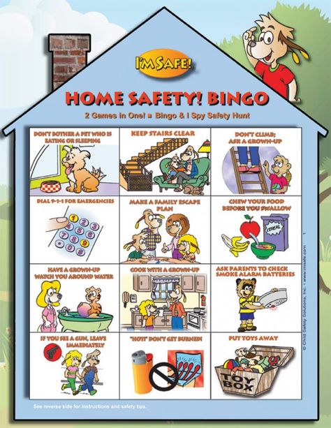 Home Safety Bingo Game - English Safety Rules At Home For Kids Poster, Safety At Home Posters, Safety At Home Worksheet, Safety At Home For Kids Worksheets, Home Safety Poster, Home Safety For Kids, Safety Rules At Home, Punctuation Games, Safety At Home