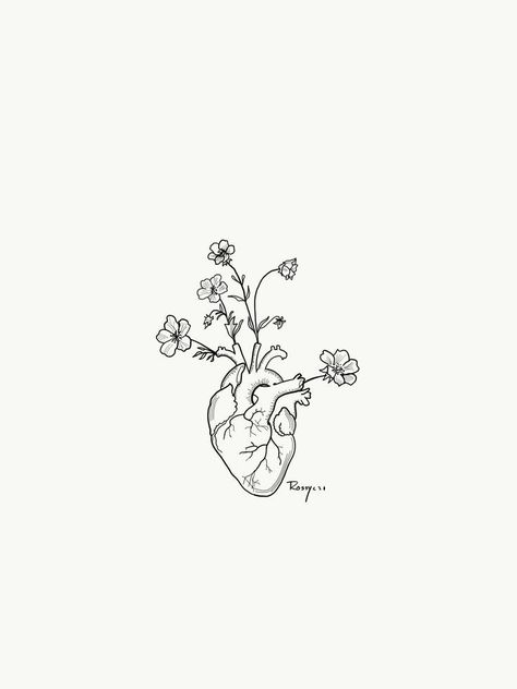 심플한 그림, Om Tattoo, Tattoo Zeichnungen, Cute Tiny Tattoos, Inspiration Tattoos, Heart Drawing, Pola Sulam, Dainty Tattoos, Simplistic Tattoos