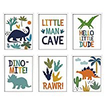 Dinosaur Wall Decor, Painted Picture Frames, Dinosaur Posters, Boys Playroom, Dinosaur Room, Boy Girl Room, Playroom Nursery, Dinosaur Wall Art, Dinosaur Nursery