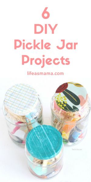 Easy Upcycle Projects, Pickle Jar Crafts, Jar Of Pickles, Pickle Vodka, Easy Upcycle, Gerber Baby Food, Jar Projects, In A Pickle, Pickle Jar