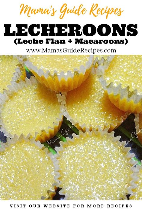 Custaroons Recipe, Easy Flan, Filipino Dessert Recipes, Pinoy Dessert, Filipino Food Dessert, Coconut Macaroons Recipe, Macaroon Recipes, Filipino Desserts, Coconut Macaroons