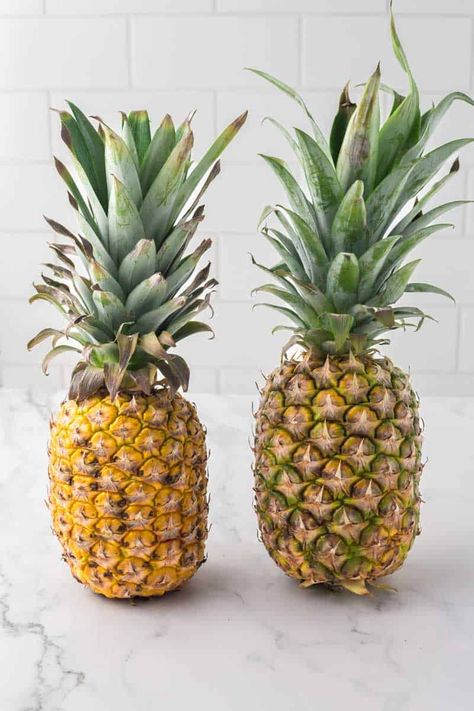 How to Tell if a Pineapple Is Ripe Ripe Pineapple How To Tell A, Pineapple Ripeness, Cut A Pineapple, Tropical Fragrance, Cut Pineapple, Ripe Pineapple, Nut Recipes, Pineapple Upside, Pineapple Upside Down