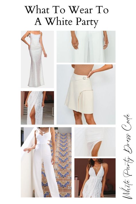 What To Wear To A White Party. Fashion tips for women what to wear All White Party Dress Classy, En Blanc Party Outfit, White Attire Party Women, White Night Outfit Party, White Party Outfit Summer, White Dress Code Party, White Out Party Outfit, White Night Outfit, White Party Outfits Women