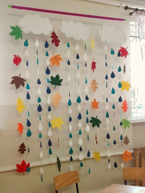 Autumn Classroom Decorations, Spring Toddler Crafts, Craft Activities For Toddlers, Kindergarten Decorations, Autumn Leaves Craft, Preschool Decor, Fall Classroom Decorations, Fall Preschool Activities, Fruit Coloring Pages