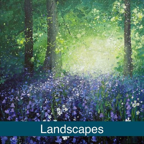 Paintings - Commissions - House Portraits Seasonal Pictures, Spring Leaves, Colour Paper, Original Canvas Painting, Detailed Paintings, Landscape Paintings Acrylic, Spring Landscape, Abstract Flower Painting, House Portraits