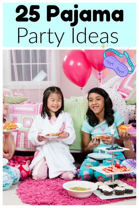 These pajama party ideas include everything from party decorations, slumber party food, and pajama party activities. You will love these slumber party ideas! Slumber Party Activities, Pajama Birthday Parties, Sleepover Birthday Parties, Sleepover Games, Sleepover Activities, Magical Moments, Sleepover Party, Things To Do At A Sleepover, Pajama Party