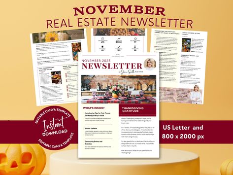 Newsletter Template, Creating A Newsletter, Share Market, Property Listing, Real Estate, Branding, Marketing