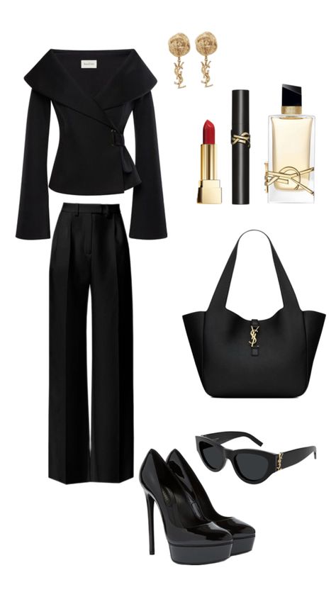 #black #heels #ysl #oldmoney Ysl Outfit, Iphone Instagram, Ysl Heels, Heels Outfits, Black Outfit, Old Money, Black Heels, Heels, Clothes