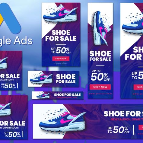 I will design google banner ads for adwords display ads Google Banner Ads, Website Slider, Google Banner, Ads Social Media, Website Ads, Web Ads, Type Logo, Create Logo, Display Banners