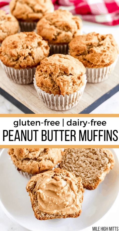 Gf Df Muffins Healthy Recipes, Gluten Free Peanut Butter Muffins, Peanut Butter Oatmeal Muffins, Health Era, Peanut Butter Muffins Recipes, Gluten Free Dairy Free Muffins, Gf Muffins, Dairy Free Muffins, Banana Muffins Recipe