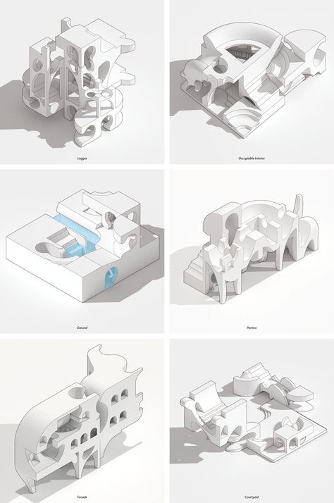 Gestalt Principles, Google Ideas, Figure Ground, Concept Models Architecture, Architecture Presentation Board, New Architecture, Architectural Model, School Of Architecture, Arch Model