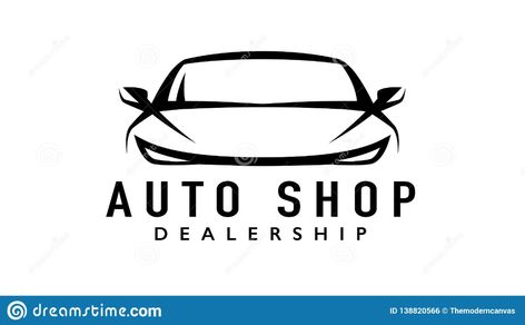 Auto Sports Car Dealership Logo With ... Car Dealership Logo, Car Dealership Design, Auto Shop Logo, Vector Motor, Welding Schools, Vehicle Illustration, Auto Shop, Car Silhouette, Motor Vehicle