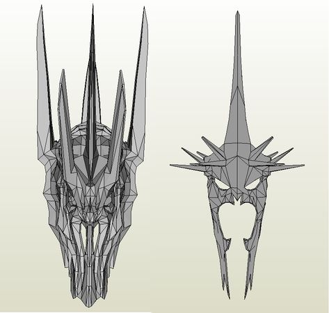 LOTR Sauron and Witch-King head wear Witch King Helmet, Lord Of The Rings Sauron, Witch King Of Angmar, Lotr Tattoo, Witch King, Lord Of The Rings Tattoo, Helmet Tattoo, Middle Earth Art, King Tattoos