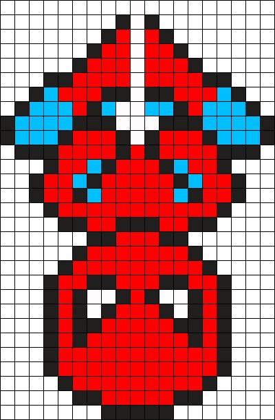 8 Bit Spiderman, C2c Spiderman Crochet Blanket, Peeler Bead Spiderman, Spiderman Beads Pattern, Marvel Fuse Beads, Fuse Beads Spiderman, Spiderman Perler Beads Pattern, Choco Cat Perler Beads, Spiderman Crochet Graph