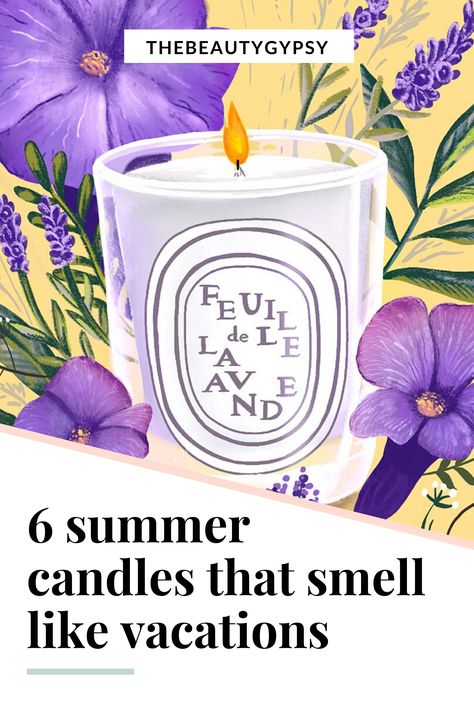 Looking for the perfect summer candle? Check out the post for the six best scented candles for summer... they will make your home smell like the most gorgeous vacation you've ever taken! Added bonus: They look absolutely stunning. Summer Candle Scents, Best Scented Candles, Candle Board, Diy Haircare, Summer Candle, Essential Candles, Home Smell, Summer Candles, Summer Scent