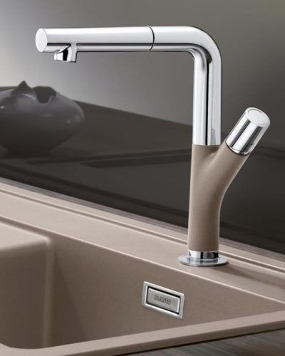 27 Unique Faucets - COCOCOZY Unique Faucets, Tap Cleaner, Kitchen Faucet Design, Futurist Architecture, Modern Kitchen Faucet, Faucet Design, Home Library Design, Kitchen Styling, Contemporary Kitchen