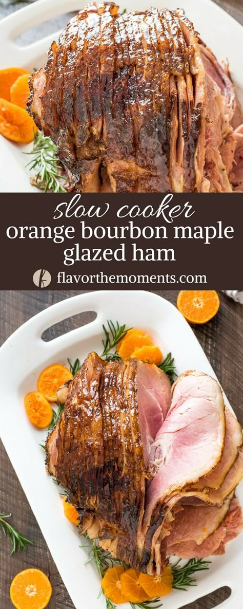 Slow Cooker Ham Recipes, Maple Glazed Ham, Spiral Sliced Ham, Slow Cooker Ham, Crockpot Ham, Leftover Ham Recipes, Honey Baked Ham, Glazed Ham, Ham Glaze