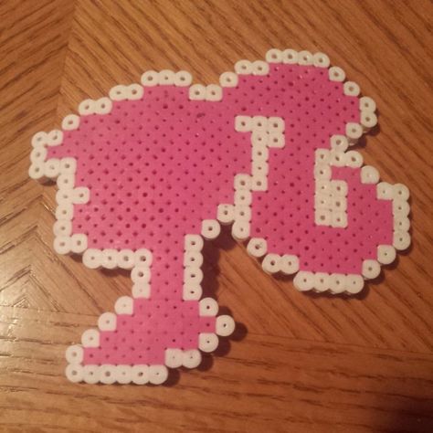 Barbie head logo by PrincessToxicLuna - Kandi Photos on Kandi Patterns Barbie Kandi, Barbie Head Logo, Barbie Head, Kandi Patterns, Pixel Art Pattern, Gingerbread Cookies, Pattern Art, Pixel Art, Gingerbread