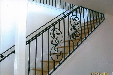 Handrail Interior, Stair Panels, Railing Styles, درابزين السلم, Stair Railing Kits, Spiral Stairs Design, Stair Paneling, درج السلم, Steel Railing Design