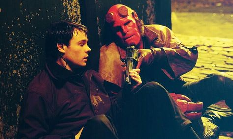 John Myers/Hellboy | Red from Hellboy Hellboy 2004, Hellboy Movie, John Myers, Hell Boy, John Meyer, Dr House, John Mayer, Marvel X, Cat Face