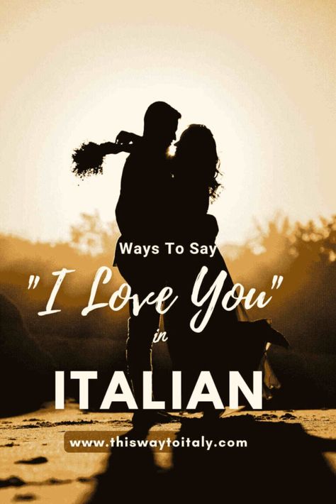 This guide will teach you when and how to say I LOVE YOU in Italian, as well as some lovely terms of endearment. With these pointers, you’ll be able to express your affections for someone like a native in no time. #Italy #italianlanguage #iloveyou How To Say I Love You, Italian Love, Terms Of Endearment, Universal Language, How To Say, Italian Language, Say I Love You, I Love You, Love You