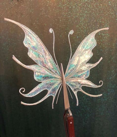 Fairy Wings Aesthetic, Periwinkle Fairy, Purple Fairy Wings, Blue Fairy Wings, Doll Wings, Iridescent Fairy, Morgana Le Fay, Pixie Wings, Scary Halloween Decorations Outdoor