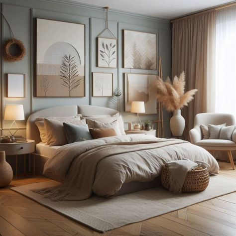 Neutral Bedroom Ideas Neutral Bedroom Ideas White Furniture, Calming Bedroom Colors Master Suite, Bedroom Ideas For Small Bedrooms, California Bedroom Aesthetic, Serene Bedroom Ideas Master Suite, Modern Organic Bedroom Interior Design, Boho Neutral Bedroom Decor, Couple Bedroom Color Ideas, Bedroom Couple Ideas