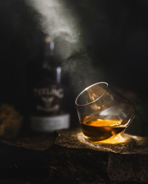 Hunted around the yard yesterday for some rocks and greenery - had this vision for a Smokey rugged whisky shot - I kinda like how it turned out! If you’re curious about the lighting set up check out the previous reel! Whisky Photography Inspiration, Bourbon Photoshoot, Whisky Photoshoot, Bourbon Photography, Whisky Photography, Commercial Photography Product, Fireball Whiskey, Strong Drinks, Cigars And Whiskey