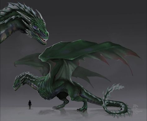 Green Dragons, Dragon Side Profile, Grey Dragon, Large Dragon, Grey Dragon Art, Black And White Dragon, Quicksilver Dragon, Green Dragon Art, Grey Ghost Dragon