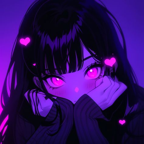 Cute Purple Anime Pfp, Girl Animes Wallpapers, Uwu Anime Pfp, Purple Aesthetic Anime Pfp, Black And Purple Anime, Anime Purple Pfp, Purple Pfp Anime, Cute Purple Pfp, Purple Discord Pfp