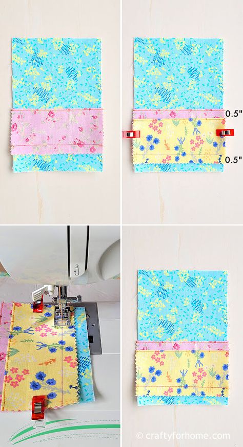 Card Wallet Sewing Tutorial | Crafty For Home Card Wallet Pattern Free, Fabric Wallet Pattern Free, Credit Card Wallet Pattern, Diy Mini Wallet, Card Wallet Diy, Wallet Pattern Free, Card Wallet Pattern, Sew Wallet, Wallet Keychain