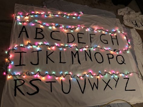 Stranger things | picture backdrop | Christmas party wall | DIY | party picture wall Backdrop Christmas Party, Costume Party Themes, Costume Party Decorations, Picture Backdrop, Backdrop Christmas, Party Wall, Wall Diy, Party Pictures, Group Costumes