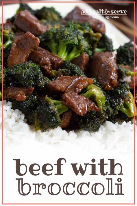 Easy Beef with Broccoli stir fry with homemade ginger-soy sauce is a perfect meal to make with leftover steak or London Broil. #beefwithbroccoli #easyrecipes #stirfry #menus4moms #addsaltandserve Beef And Broccoli With Leftover Steak, Leftover London Broil What To Do With, Meals With Leftover Steak, Recipes With Leftover Steak, Broil Recipes, Leftover Roast Beef Recipes, Leftover Steak Recipes, Beef With Broccoli, Steak And Broccoli