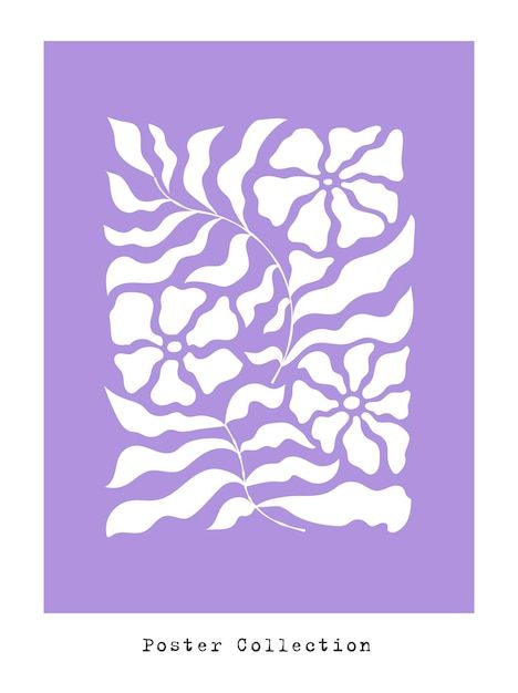 Vector abstract groovy floral posters mo... | Premium Vector #Freepik #vector Design For Wallpaper, Totem Art, Floral Posters, Landscape Architecture Graphics, Posters Modern, Wallpaper Wall Decor, Bedroom Wall Collage, Posca Art, Wallpaper Walls Decor