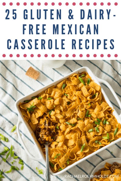 Mexican Casserole Recipes, Dairy Free Mexican Recipes, Dairy Free Tacos, Casserole Recipes For Dinner, Gluten Free Mexican Recipes, Gluten Free Tacos, Mexican Casserole Recipe, Dairy Free Soup, Gluten Free Main Dishes