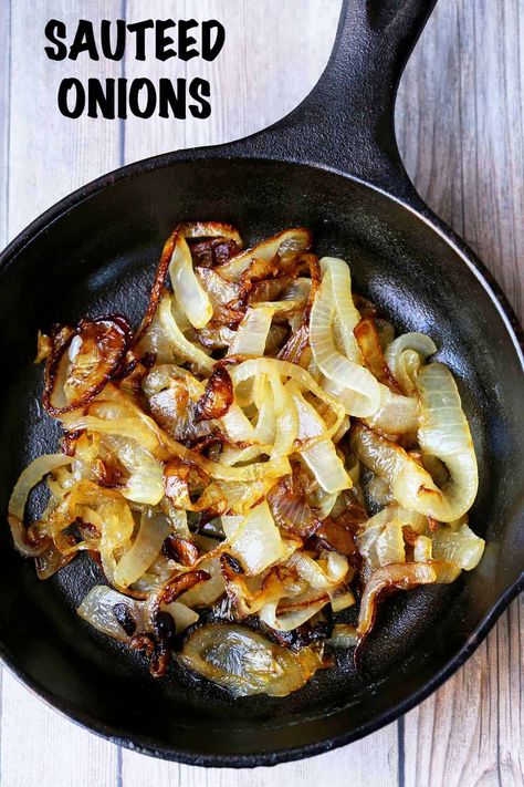 Slowly sauteing onions over medium heat completely changes them, from sharp and pungent into soft, flavorful, and caramelized. Pineapple Chicken Recipes, Sauteed Onions, Baked Onions, Meatball Recipes Easy, Keto Side Dishes, Healthy Food Blogs, Onion Recipes, Cooking Basics, No Calorie Foods