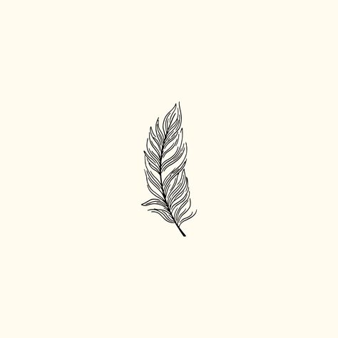 Feather Line Tattoo, Instagram Highlight Covers Free Black, Earthy Tattoo Ideas, Feather Line Art, Tattoo Plume, Feather Tattoo Ideas, Insta Highlight Cover, Instagram Highlight Covers Free, Earthy Tattoos