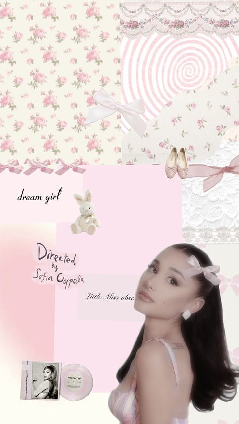 Ariana grande 𖹭౨ৎ Ariana Grande Polaroid Wallpaper, Pink Ariana Grande, Ariana Grande Lockscreen, Ariana Grande Background, Coquette Wallpaper, Ariana Grande Fans, Ariana Grande Cute, Ariana Grande Wallpaper, Ariana Grande Photos